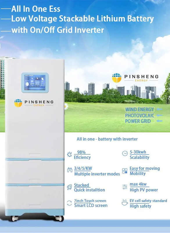 100ah 150ah 10kwh 25kw 10kw Wechselrichter All-in-One Energiespeichersystem für Solar