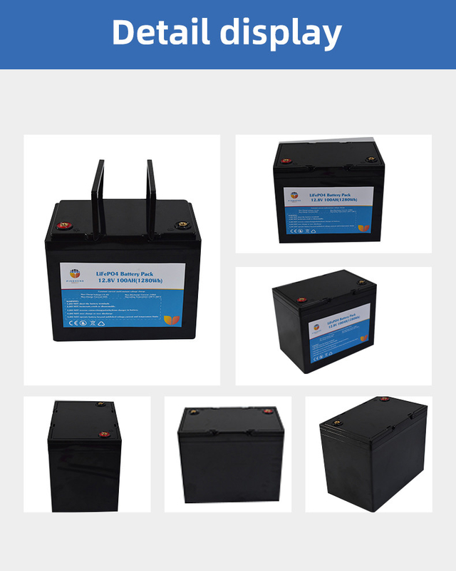 Tiefkreislauf 12V Lifepo4 Batterie 12,8v 100AH Niedertemperatur Lithiumbatterien Hersteller für Solarenergie