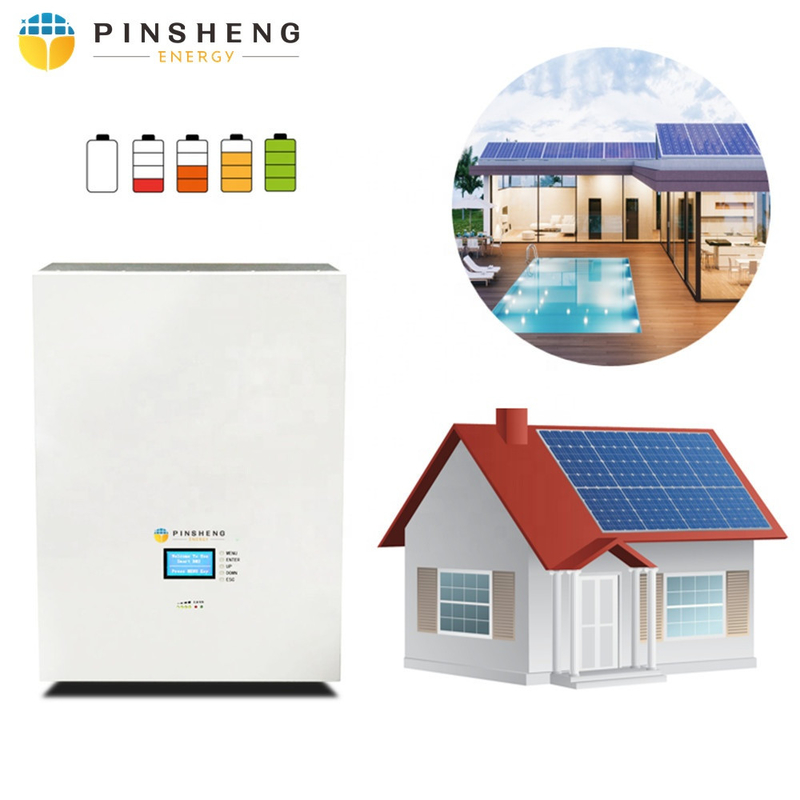 Pinsheng Eisenphosphatbatterie 10kwh Wandbatterien Lifepo4 48V 51.2V Lithium-Ionen-Solarbatterie 200ah