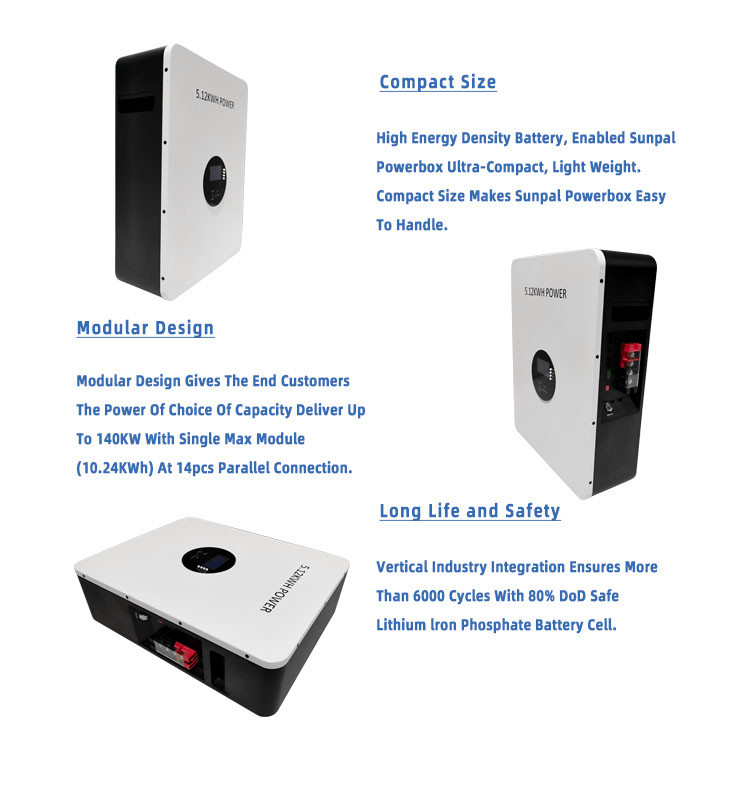 Pinsheng Power Wall 5kw 10kw 48v 100ah 200ah Lifepo4 Lithium-Ionen-Batterie 10kwh Tesla Solarenergie Speicher für das Sonnensystem