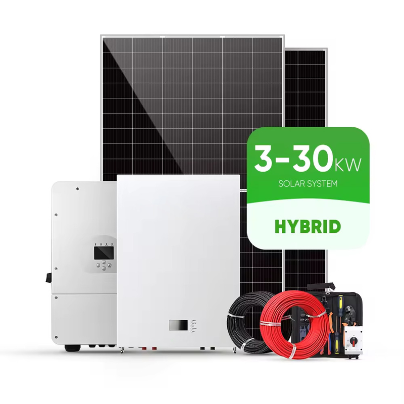 Zuhause Typ Vollständiges Solarenergiesystem 60KW, 80KW, 100KW und intelligentes Steuerungssystem