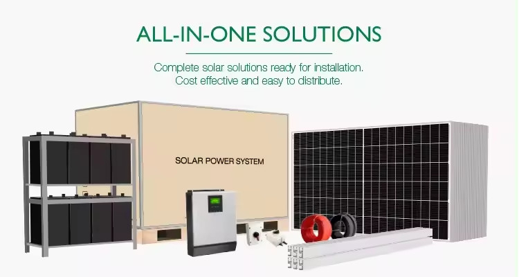 Zuhause Typ Vollständiges Solarenergiesystem 60KW, 80KW, 100KW und intelligentes Steuerungssystem