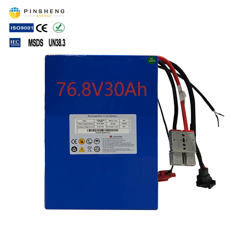 Anpassbare 76,8V 50Ah Lithiumbatterie für Elektromotorräder mit integriertem Smart-BMS-Schutz