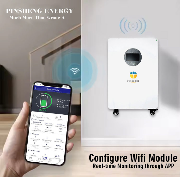 Pinsheng Lithiumbatterie 15kWh 51.2V 280Ah 300Ah Heim LiFePO4 Batteriepack Solarenergie Speicherbatterie