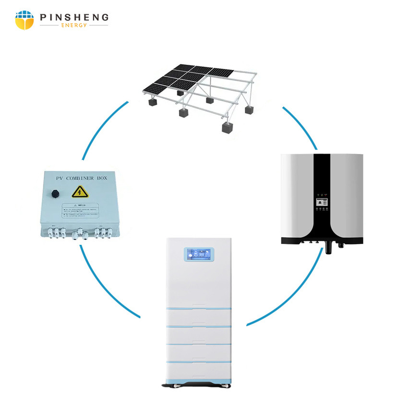 PINSHENG Hochwertige 24000btu 380V Solar DC 48V Batteriebetriebene Solar-Klimaanlage Hybrid AC/DC Solar-Klimaanlage