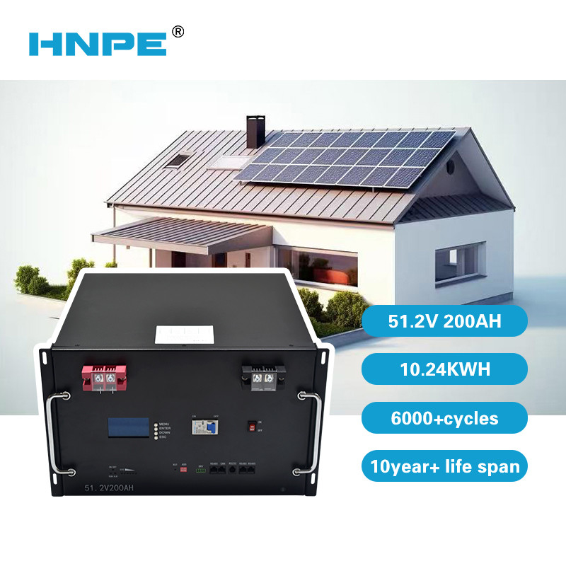 Pinsheng 48V/51.2V 100Ah 200Ah Lithiumbatterie mit tiefem Zyklus wiederaufladbare Solarspeicher für Wohnsicherung