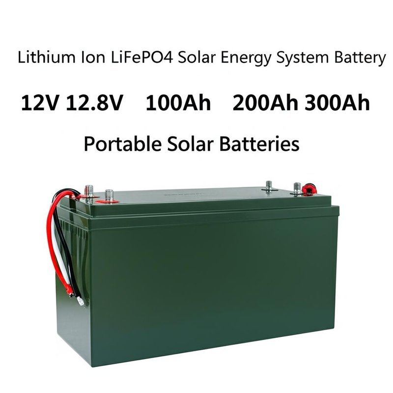 PINSHENG ENERGY Lithium-Ionen LiFePO4 Solarenergiesystem Batterie 12V 12.8V 100Ah 200Ah 300Ah tragbare Solarbatterien
