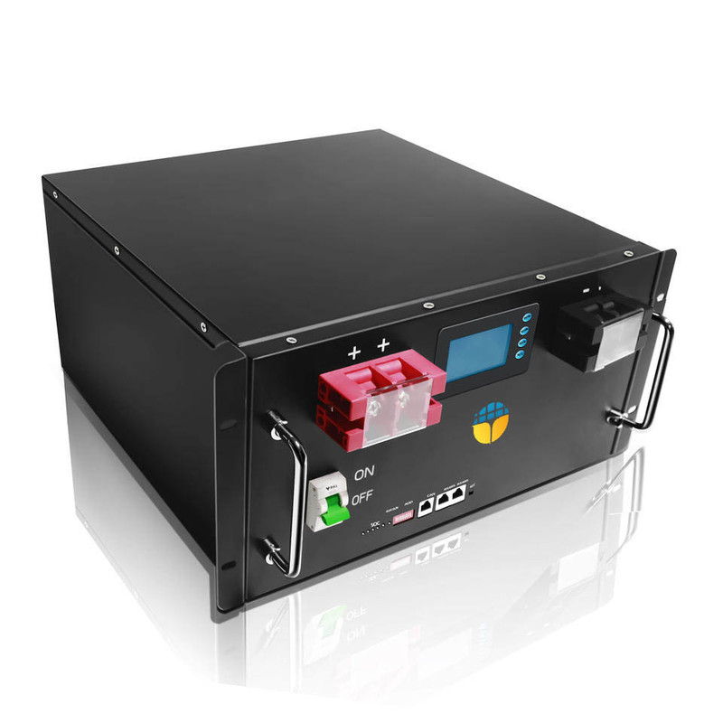 48V 200Ah LiFePO4 Batterie mit 6000-facher Zyklusdauer 51.2V 5KWh Solarenergie Speicher Lithium-Ionen-Batterie