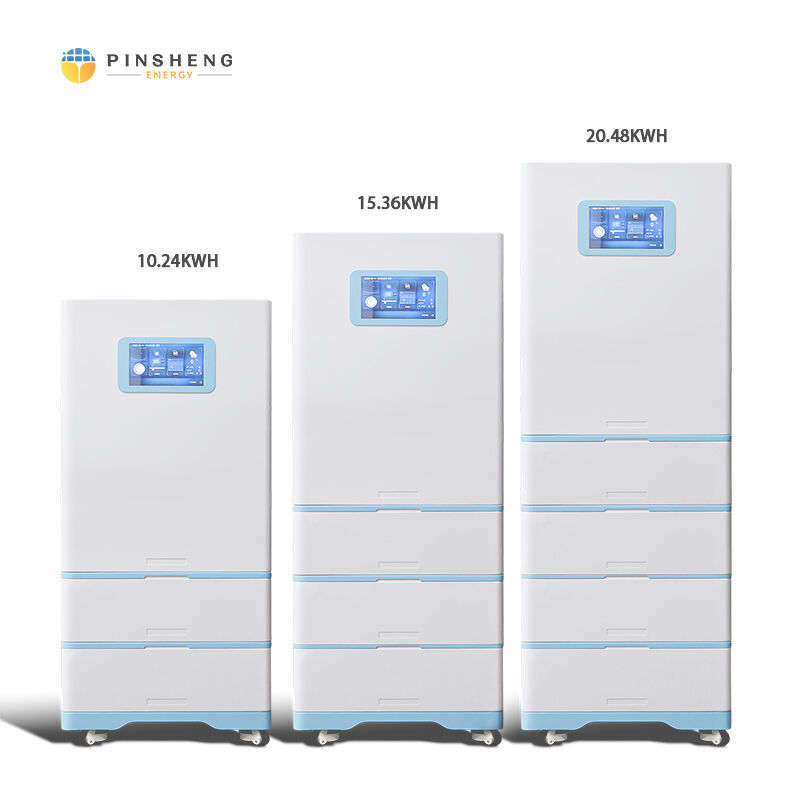 Pinsheng 48V On-Grid/Off-Grid Backup Solar 10 kWh Lithium-Eisenphosphat-Batterie mit BMS Hybrid-Wechselrichtern für Solarspeicher