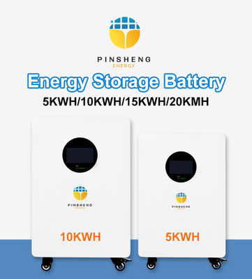 Pinsheng zuverlässige 48V LiFePO4 Batteriepacks 10KWh & 15KWh Solarenergie Speicherung mit 200Ah, 280Ah, 300Ah Optionen